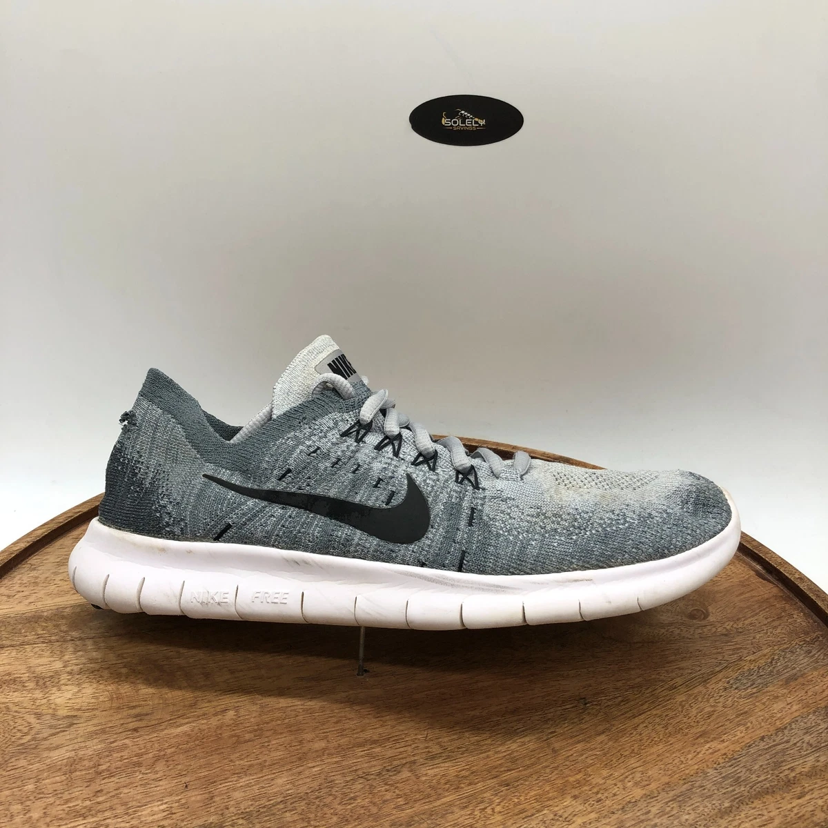 Nike free rn flyknit 2017 gray Clearance