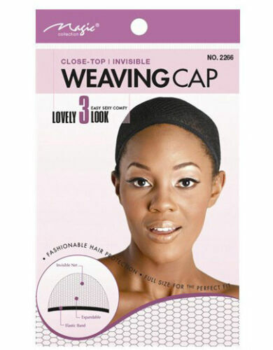 Magic Collection Weaving Cap Expandable Invisible net | close-top | Band | Black