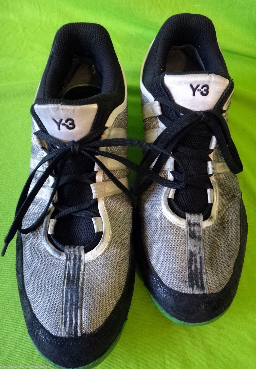 y3 yohji yamamoto ADIDAS sneaker grey black 11 green y3 yohji yamamoto ADIDAS sneaker grey black 11 green