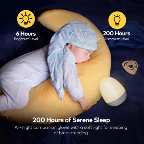 Rechargeable VAVA Night Light with 200 Hours Illumination Timer and Convenient C - Picture 11 of 13