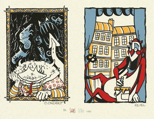 Ex-libris Sérigraphié Zoé Par Chabouté - Vents D'Ouest - Signé - Rare