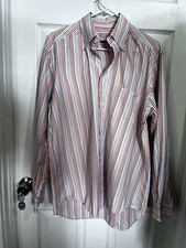 C F fositano long sleeve button up Dress shirt Sz M