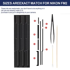 Pre-Cut Self Adhesive Light Seal Foam Sponge Kits For Nikon FM FM2 FE FE2 Camera