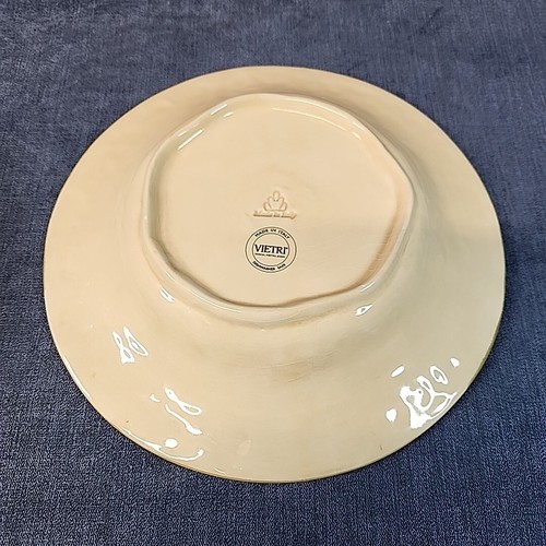 4 Vietri Pottery "Affresco" Tuscan 10-3/8" Pasta/Soup Bowl Italy Retired s-2J - Picture 3 of 4