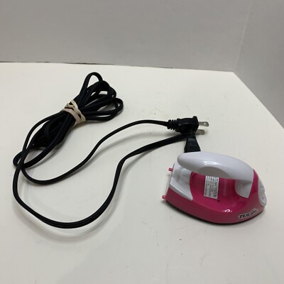 VINTAGE 4.5” x 2.5” PINK TULIP MINI FASHION IRON GREAT FOR