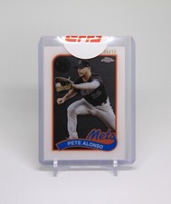 2024 Topps Chrome Baseball Pete Alonso 1989 CHROME LAYER BLACK WAVE /10 89BCL-8