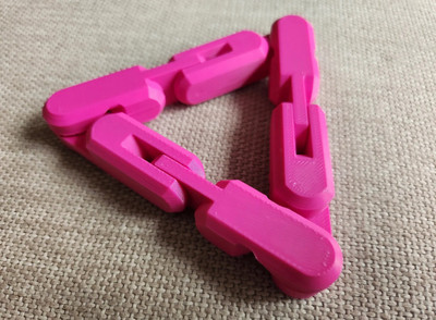 Infinity Loop Fidget Toy *3d Printed (white, Lime Green, Dark Blue, Black