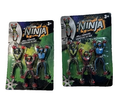 VTG NInja Wall Crawlers NIP  Toys Flips Tumbles And Rolls Down  Walls  Lot of 2