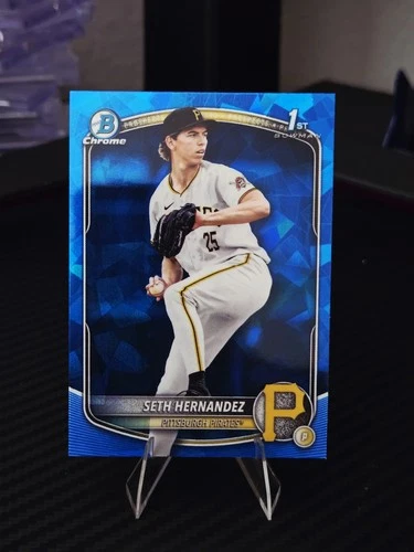 2025 Bowman Chrome Draft Sapphire Seth Hernandez 1st Prospect #BDC-25 - Pirates