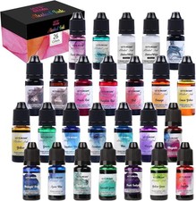 LET'S RESIN 26 Colors Alcohol Ink Set for Epoxy Resin Resin Art Tumblers 0.35oz