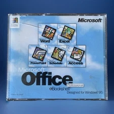 Microsoft Office Professional & Bookshelf Designed for Windows 95 W/ CD Key