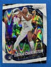 2025 #9 Dijonai Carrington Panini Prizm WNBA White Seismic Prizm Lynx