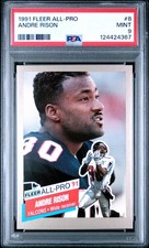 PSA 9 MINT 1991 FLEER ALL-PRO ANDRE RISON #8 FALCONS 24367 B292