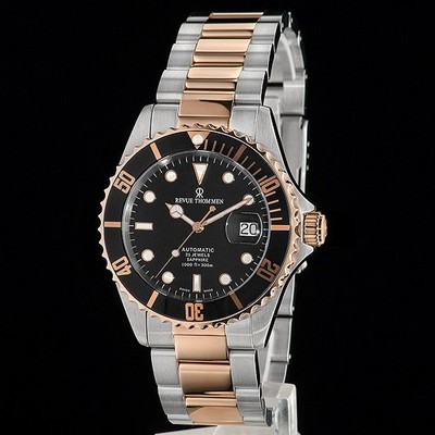REVUE THOMMEN Diver AUTOMATIK Herren-Armbanduhr Edelstahl bicolor 17571.2157 NEU