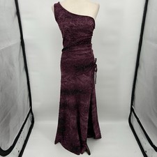 Vintage Y2K Water Signs Purple Glitter Whimsigoth Dress Size M Fairy Grunge HOCO