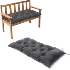 Outdoor Bench Cushion Waterproof Long Lasting Comfort For Beach Chair light gray