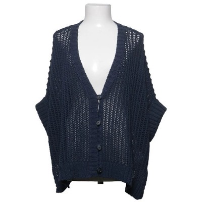 Repeat Luxury, Strickjacke, Damen, Größe: ONE SIZE, Blau, Baumwolle #mvB