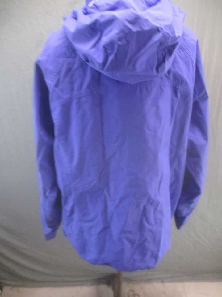 Chaqueta de lluvia Eddie Bauer talla XXL azul con capucha cremallera completa 624 Foto 4 de 4