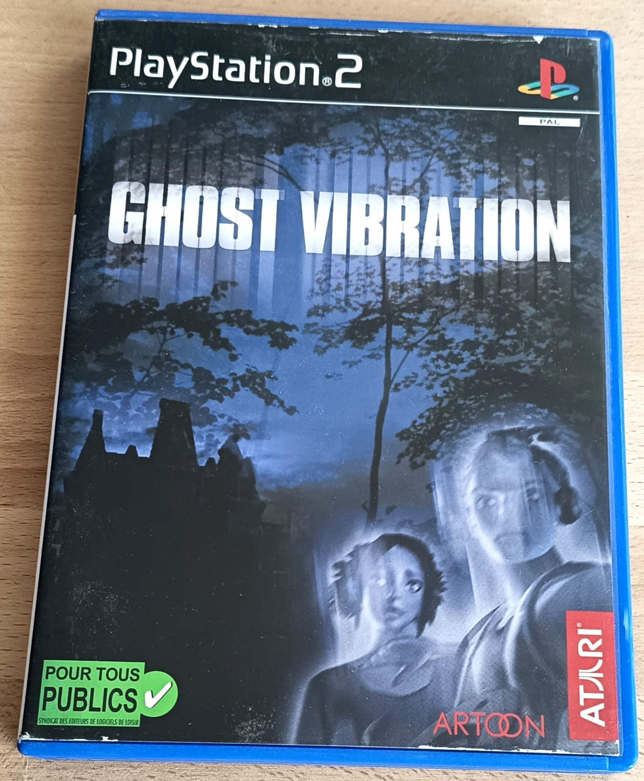 Playstation PS2 Boîte + Notice Ghost Vibration SANS JEU [PAL Fr] PS 2 Slim JRF