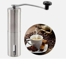 Moulin à café manuel portable en acier inoxydable avec mouture réglable