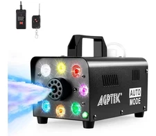 AGPTEK Smoke Maching, With 13 Colorful Led Lights, Remote Controls, 500W 2000CFM