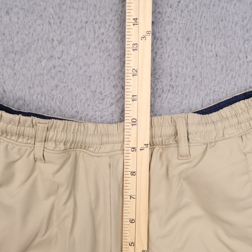 BIRDDOGS Shorts Mens Medium Boom Classic Khaki 6" Lined Zip Pockets Stretch - Picture 14 of 17