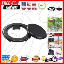 2 Inch Patio Table Umbrella Hole Ring and Cap Set, Standard Size Umbrella Thi...