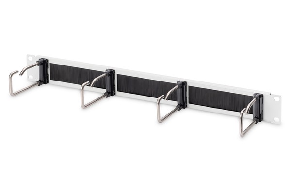"Digitus Kabelrangierpanel StahlbüGeln+BüRstenleiste 19\" 1HE"-image