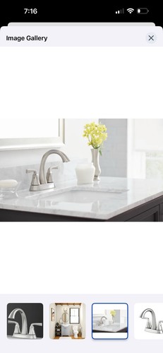 Mullen Centerset Bath Faucet, Brushed Nickel Finish - Picture 4 of 4
