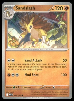 Sandslash Common ME01: Mega Evolution 069/132 NM