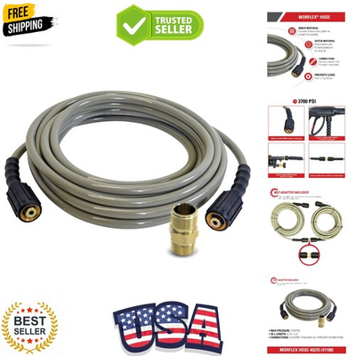 #ad Cleaning 40225 Morflex Series 3700 PSI Pressure Washer Hose Cold Water Use ... $63.99