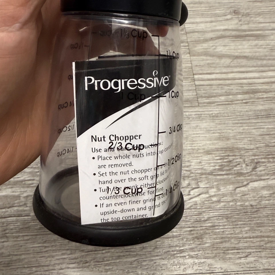 Brand New Progressive Nut Chopper with Non-Skid Base - Black - Image 2 of 4