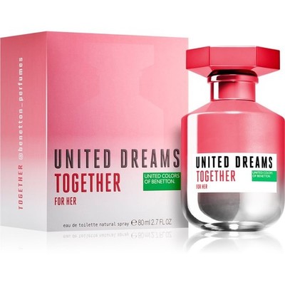 Benetton United Dreams Together Eau De Toilette 2.7 oz For Women | Floral Sweet