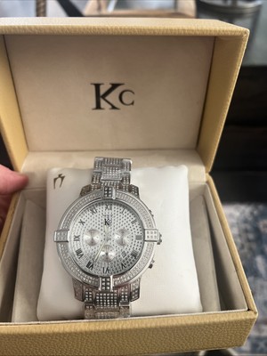   Techno Com by KC REAL Diamond Watch   NEW w/ Tags   Iced Out Heavyweight  