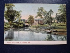 E. Auburn, ME. Bobbin Mill Brook - 1908 Postcard