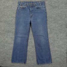 Vintage Levi's 517 Jeans Mens 36x31 Blue Orange Tab Bootcut 80s USA Medium Wash