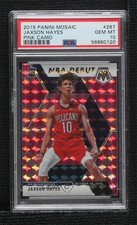 2019-20 Panini Mosaic NBA Debut Pink Camo Prizm Jaxson Hayes PSA 10 GEM MT 06v5