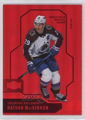 2024-25 Skybox Metal Universe PMG Red 47/100 Nathan MacKinnon #44 1r7x