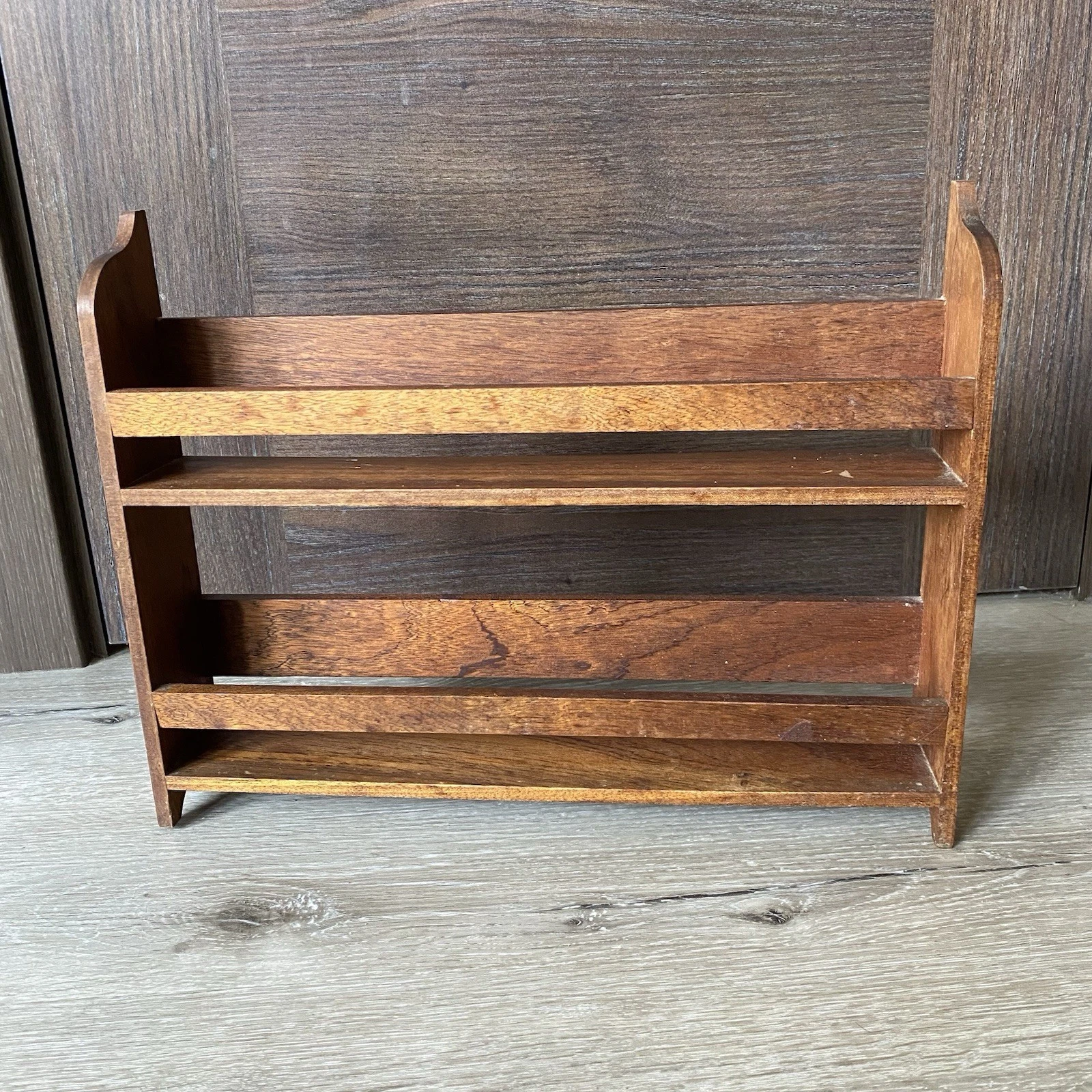Vintage Mid Century Wooden Spice Rack Stand Handmade Kitchenalia Storage 2 Tier
Opens in a new windo