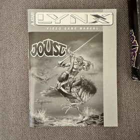 Atari Lynx - Joust - Cartridge, box & Manual - Complete. Damaged box