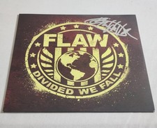 Flaw Autographed Divided We Fall Vinyl LP (Signed by Chris Volz)