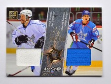 2012-13 KHL All Star JSY Double #4 Ilya Gorokhov Viktor Antipin 020/100