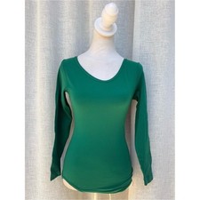 1970 DanSkins long sleeve green leotard bodysuit