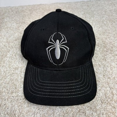 Vintage 1998 Marvel Comics SpiderMan Hat Embroidered Adjustable Cap Black 90s