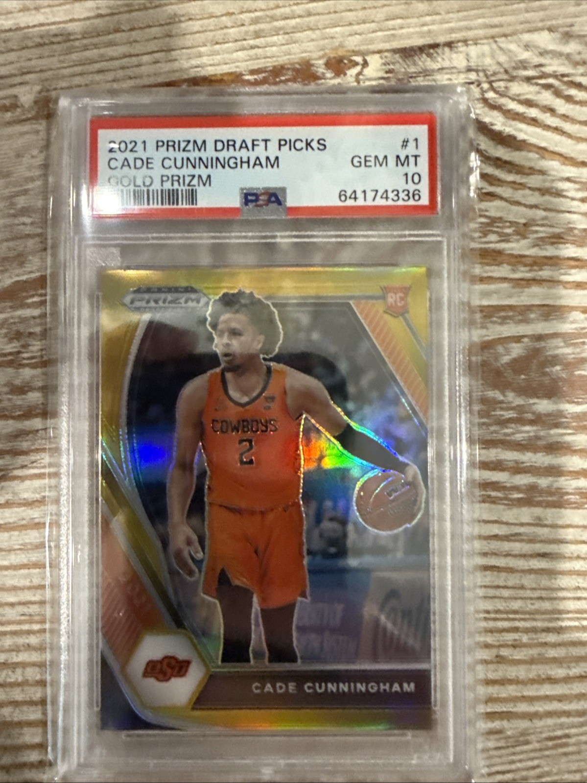 Cade Cunningham Gold /10 Prizm RC PSA 10 Draft picks Prizm DP Pop 2