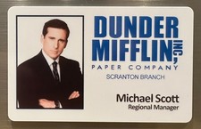 The Office (American)  Dunder Mifflin Novelty Fake ID Card Michael Scott