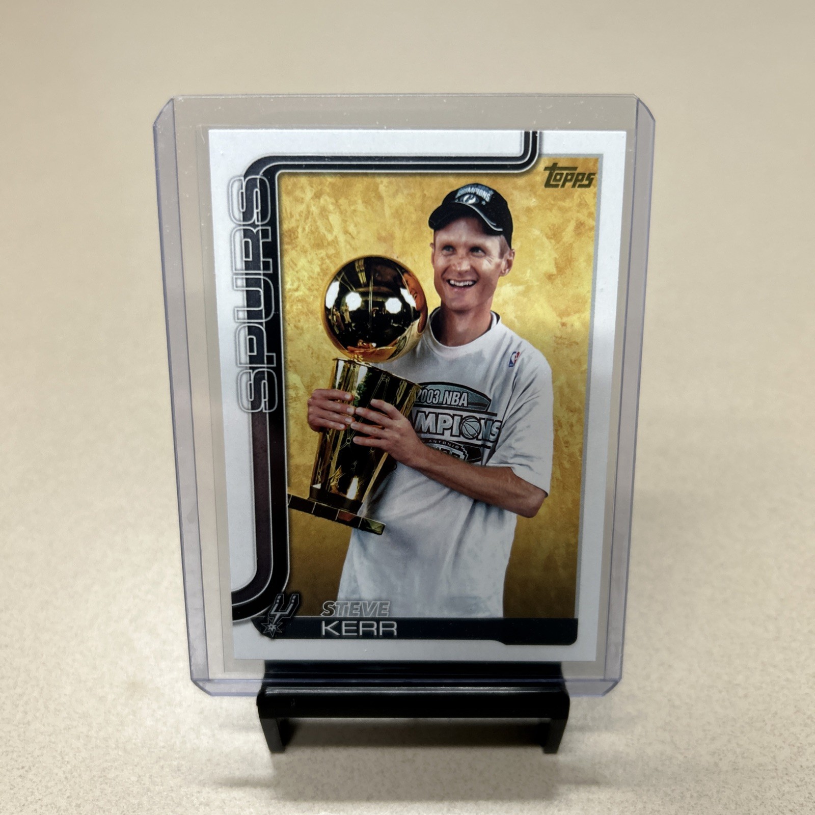 2025-26 Topps Basketball #267 Steve Kerr Spurs Golden Mirror SSP