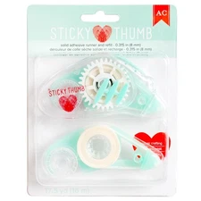 Sticky Thumb Adhesive Runner & Refill-Permanent Solid .315"X17.5yd