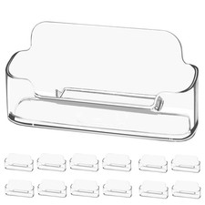 4 Pack Business Card Holder for Desk,Clear Acrylic Business Card Holder Display