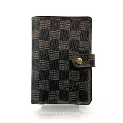 Louis Vuitton Agenda PM Damier Canvas Notebook Cover Brown Japan used item